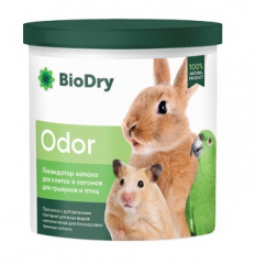 BioDry ODOR Ликвидатор запаха для клеток и загонов для грызунов 500г