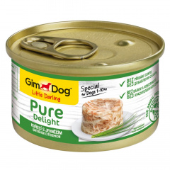 GimDog Pure Delight Консервы для собак из цыпленка с ягненком, 85 г