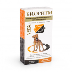 Биоритм функциональный витаминно-минеральный корм для собак среднихразмеров, 48 табл.