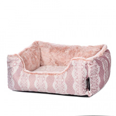 Лежак для кошек и собак 40х30x12 см розовый