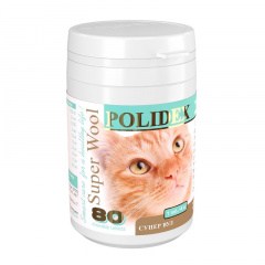 Полидекс для кошек Супер Вул, 80 таблеток в упаковке