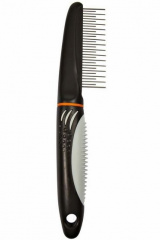 Расчёска с переменным крутящимся зубом, 22 см, пластиковая ручка