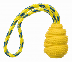 Игрушка для собак Прыгун Sporting на верёвке, резина, 9 см, длина 30 см