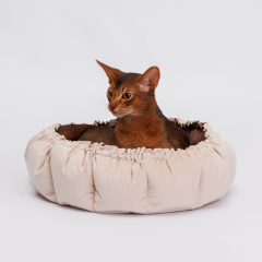 Лежак с утяжкой двусторонний для кошек и собак мелких пород, 40х40х15 см