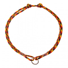 Шнурок для адресника из парашютного паракорда для кошек и собак (45-75 см) желто-красный