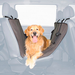 Подстилка автомобильная для собак всех размеров, 1,4х1,45 м, серая-коричневая