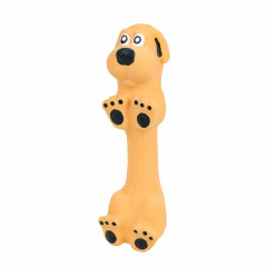 Игрушка для собак Собачка коричневая, латекс, 12,5 см