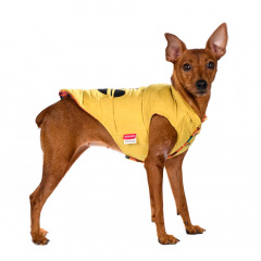 Куртка двухсторонняя для собак M желтый (унисекс)