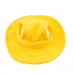 Шляпа для кроликов желтая 4,5x12 см