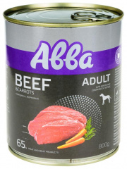 Premium Adult консервы для собак средних и крупных пород, с говядиной и морковью, 800гр