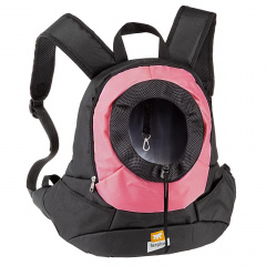 Рюкзак KANGOO L для кошек и собак мелкого размера, 20х41,5х43 см, полиэстер, розовый