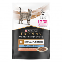 Veterinary Diets NF Renal Function Влажный корм для взрослых кошек для поддержания функции почек при хронической почечной недостаточности (поздняя стадия), с лососем в соусе, 85 гр.