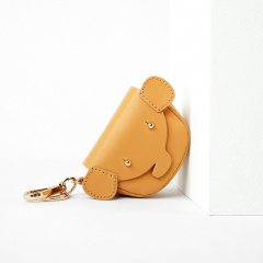 Кожаная сумочка для пакетиков - Oro Mini, Миндаль