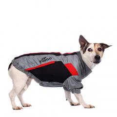 Куртка для собак серая на молнии