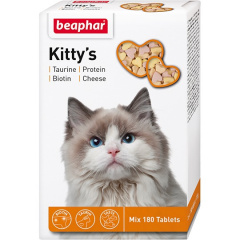Витамины для кошек смесь Киттис биотин/таурин/протеин/сыр, 180 т.