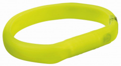 Мигающее кольцо для собак USB, L–XL: 70 см/18 мм, зелёный