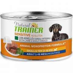 Natural No Gluten Mini Adult консервы для собак мелких пород, сягненком и рисом, 150 г