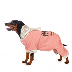 Костюм с капюшоном для собак 2XL розовый (девочка)