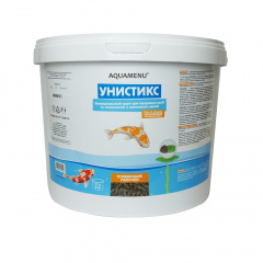 Сухой корм для прудовых рыб в форме палочек со спирулиной и гречневой мукой Унистикс, 2 кг (11 л)