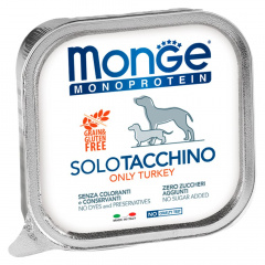 Monoprotein консервы для собак, с индейкой, 150 г