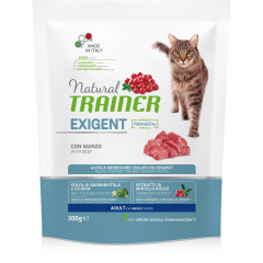 Natural Exigent Cat корм для привередливых кошек старше 1 года, с говядиной и курицей, 300 г