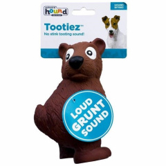 Игрушка для собак Tootiez Медведь с пищалкой, латекс, 22см