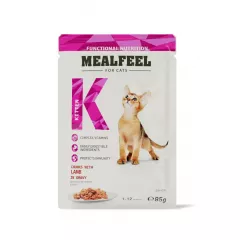 Functional Nutrition Влажный корм (пауч) для котят, кусочки с ягненком в соусе, 85 гр.