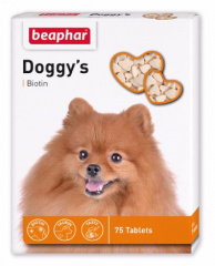Doggy`s Витамины для собак сердечки с биотином, уп. 75 шт.
