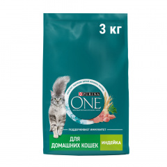 Housecat сухой корм для взрослых кошек при домашнем образе жизни с индейкой и цельными злаками, 3 кг