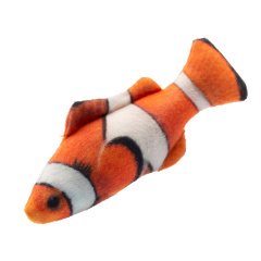 Игрушка для кошек Рыба Клоун с валерианой и кошачьей мятой 11,5 см