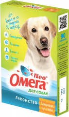 Омега Neo+ Лакомство мультивитаминное для собак с глюкозамином и коллагеном Здоровые суставы, 90 таб.