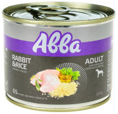 Premium Adult консервы для собак всех пород, с кроликом и рисом, 200гр