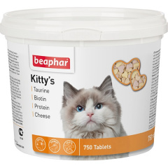 Kittys Mix Кормовая добавка с таурином, биотином и протеином для кошек, 750 таблеток