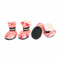 Ботинки на липучках для собак №4 L розовый (унисекс)