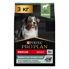 Sensitive Digestion Adult Сухой корм для взрослых собак средних пород с чувствительным пищеварением, с ягненком, 3 кг