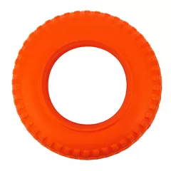 Игрушка для собак Шинка Мега диаметр 35 см оранжевая, для собак средних и крупных пород (снаряд, пуллер)