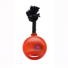 Игрушка Хаген, серия Bomber, Мяч светящийся с ручкой на веревке  оранжевый, 12,7см