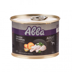 Adult Консервы для взрослых собак всех пород, с цыпленком и тыквой, 200 гр.
