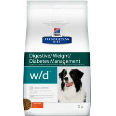 Prescription Diet w/d Digestive/Weight/Diabetes Management сухой корм для собак, с курицей, 12кг