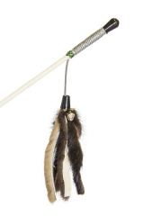 Дразнилка Мышиные хвосты на веревке (с натуральной норкой) 60 см