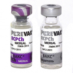 Пуревакс RCPCH вакцина для защиты кошек от ринотрахеита,калицивирусной инфекции, панлейкопении и хламидиоза, 1 доза