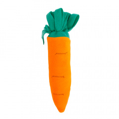 Игрушка для собак Морковка с пищиком и бутылкой 29 см