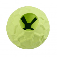 Игрушка для собак Мяч для лакомств зеленый, 6 см