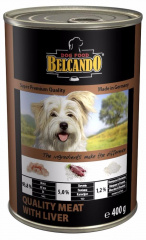 Super Premium консервы для собак, отборное мясо с печенью, 400 г