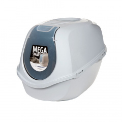 Mega Smart Туалет-домик для кошек 66см серый