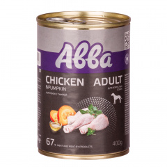 Adult Консервы для собак всех пород, с цыпленком и тыквой, 400 гр.