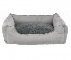 Лежак для кошек и собак 65х50 см с бортиком и теплоотражающей вставкойThermo Bed