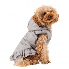 Куртка-платье для собак XL светло-серый (девочка)