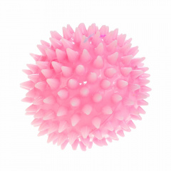 Игрушка для собак Мяч игольчатый, розовый, 7 см