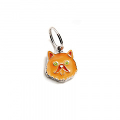 Адресник для персидской кошки средний Colors, оранжевый
